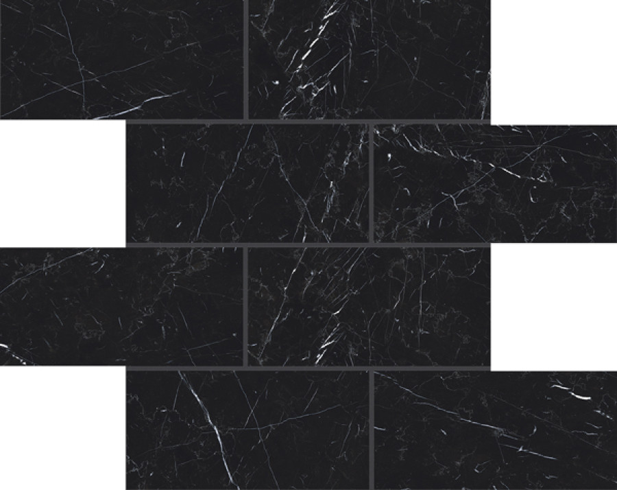 Керамогранит 15x8 мозаика I Classici Marquinia Mur.glos полированная 6мм Rex