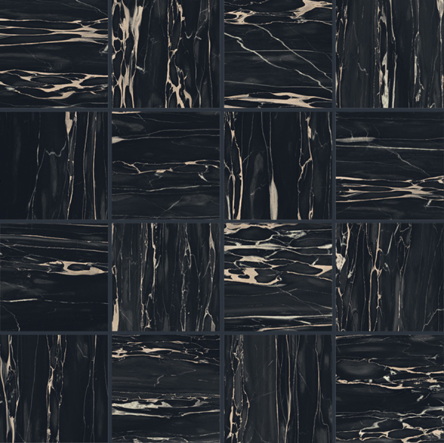 Керамогранит 8x8 мозаика I Classici Portoro Mos.glo полированная 6мм Rex