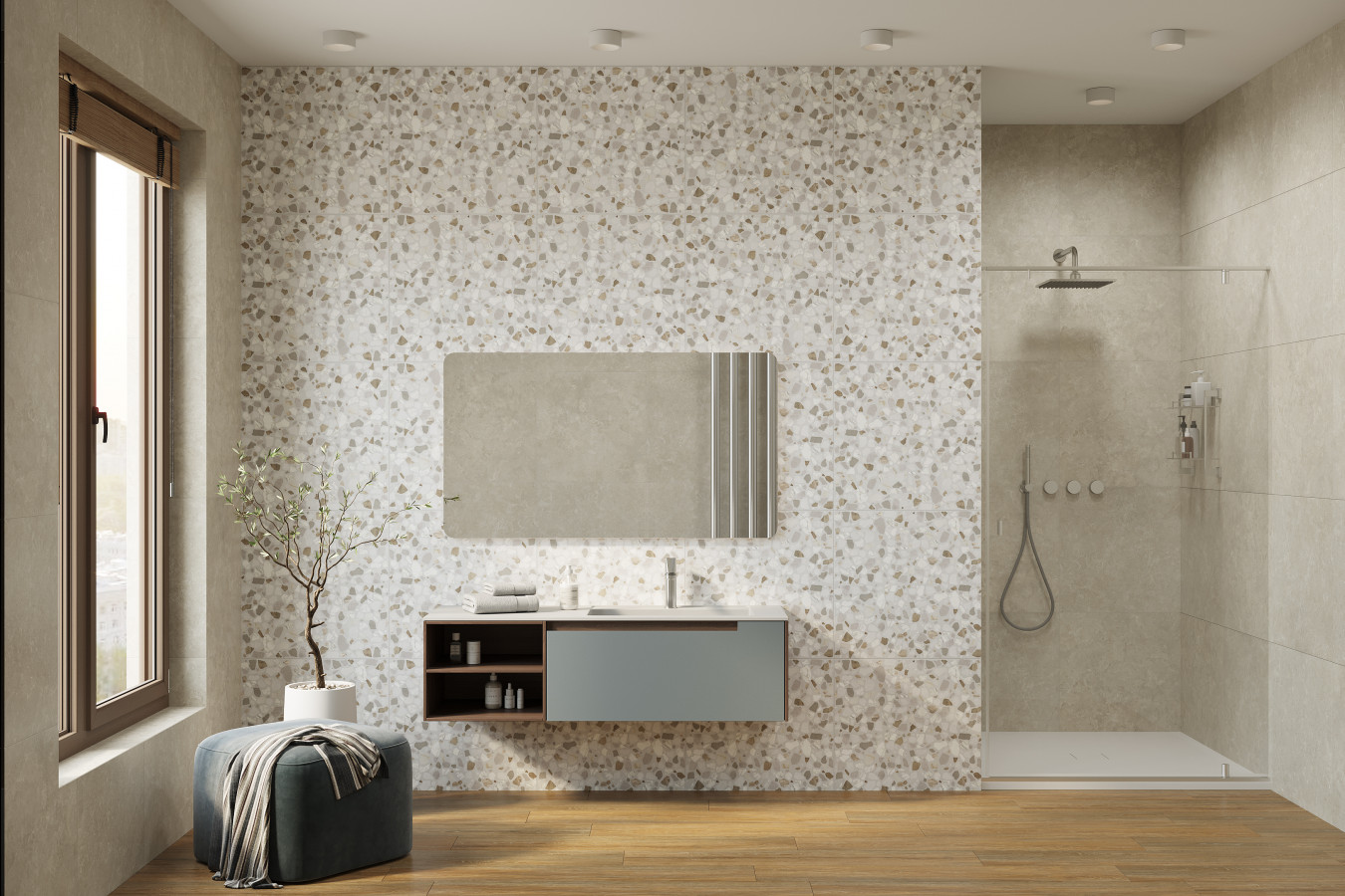 Керамогранит Форест Очер (Forest Ocher) 19,4х120х9 непол. 120x19 9мм матовая Creto