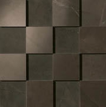 Плитка Marvel Bronze Mosaico 3D Aslg коричневый мрамор 30x30 10мм Atlas Concorde