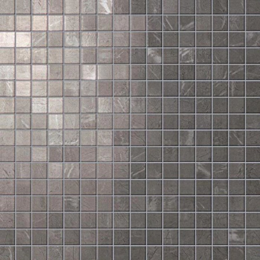 Плитка Marvel Grey Mosaico Lappato Asmg темно-серый мрамор 30x30 10мм Atlas Concorde
