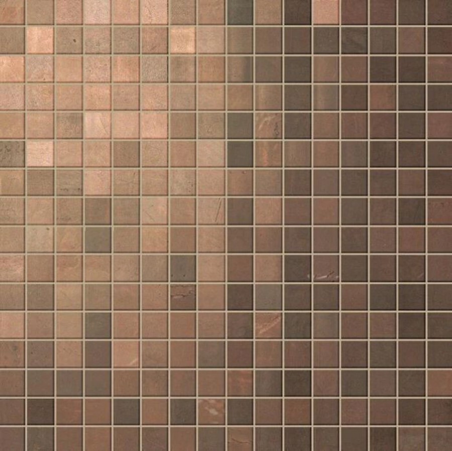 Плитка Marvel Bronze Mosaico Lappato Asmf коричневый мрамор 30x30 10мм Atlas Concorde