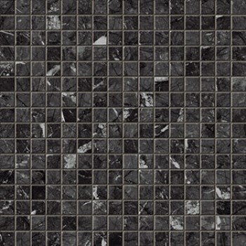 Плитка Marvel Grigio Intenso Mosaic Q 9Mqg глянцевая темно-серый мрамор 31x31 Atlas Concorde