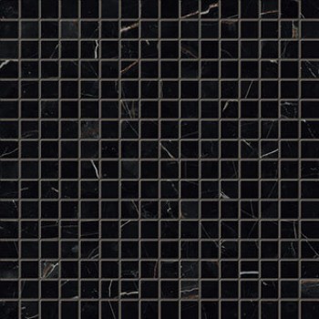 Плитка Marvel Black Atlantis Mosaic Q 9Mqk глянцевая черный мрамор 31x31 Atlas Concorde