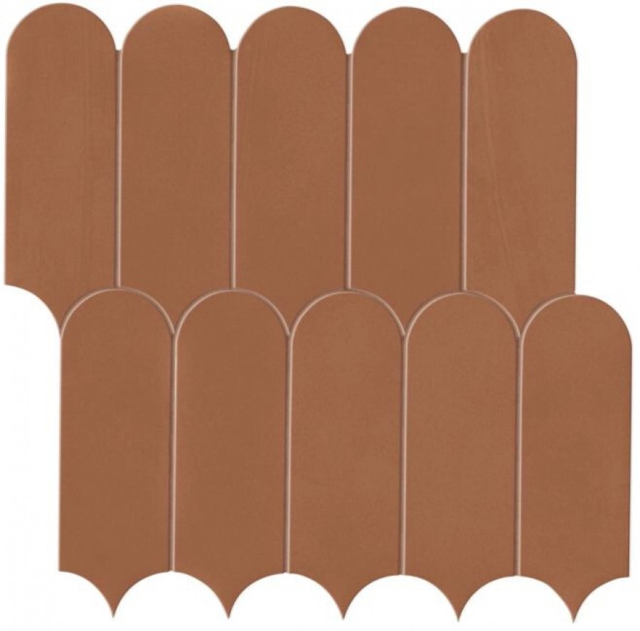 Плитка Prism Caramel Mosaico Bead A4Z1 матовая оранжевый однотонная, краска, штукатурка, бетон, цемент 30x30 Atlas Concorde