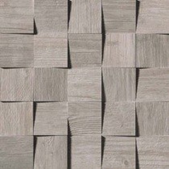 Плитка Axi Silver Fir Mosaico 3D Amv1 серый дерево 35x35 10мм Atlas Concorde