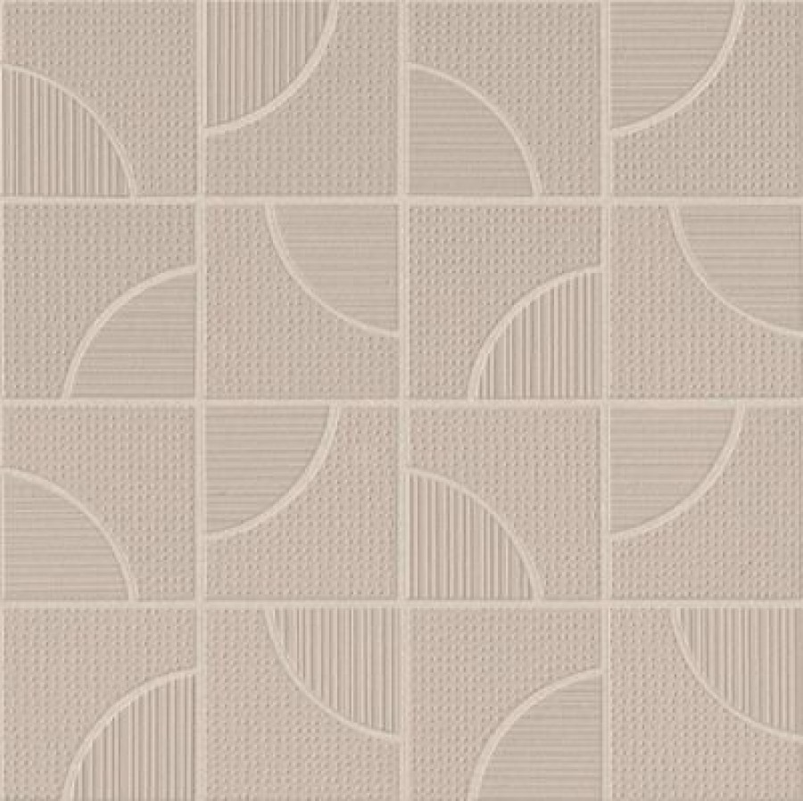 Плитка Aplomb Canvas Mosaico Arch A6Sm матовая бежевый под обои, краска, штукатурка, однотонная 32x32 Atlas Concorde