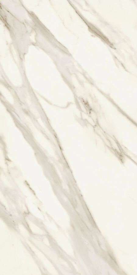 Плитка Marvel Meraviglia Calacatta Bernini Ajis матовая белый мрамор 120x60 9мм Atlas Concorde