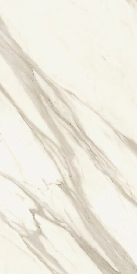 Плитка Marvel Meraviglia Calacatta Bernini Lapp- 6Mm Akhn глянцевая белый мрамор 120x60 6мм Atlas Concorde