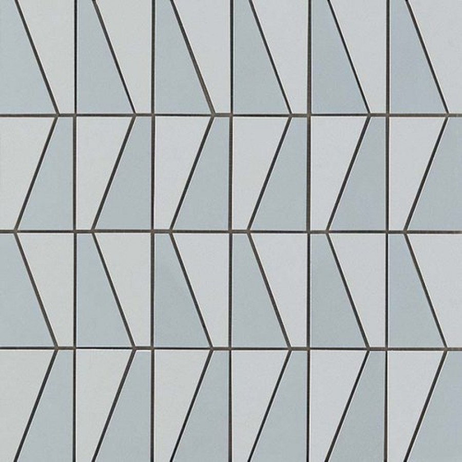 Плитка Arkshade Sky Mosaico Sail 9Aak голубой бетон, цемент, с золотом 31x31 Atlas Concorde