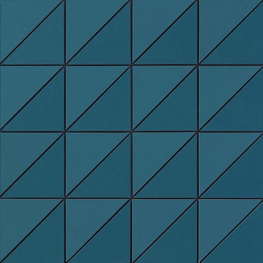 Плитка Arkshade Blue Mosaico Flag 9Afb синий бетон, цемент, с золотом 31x31 Atlas Concorde
