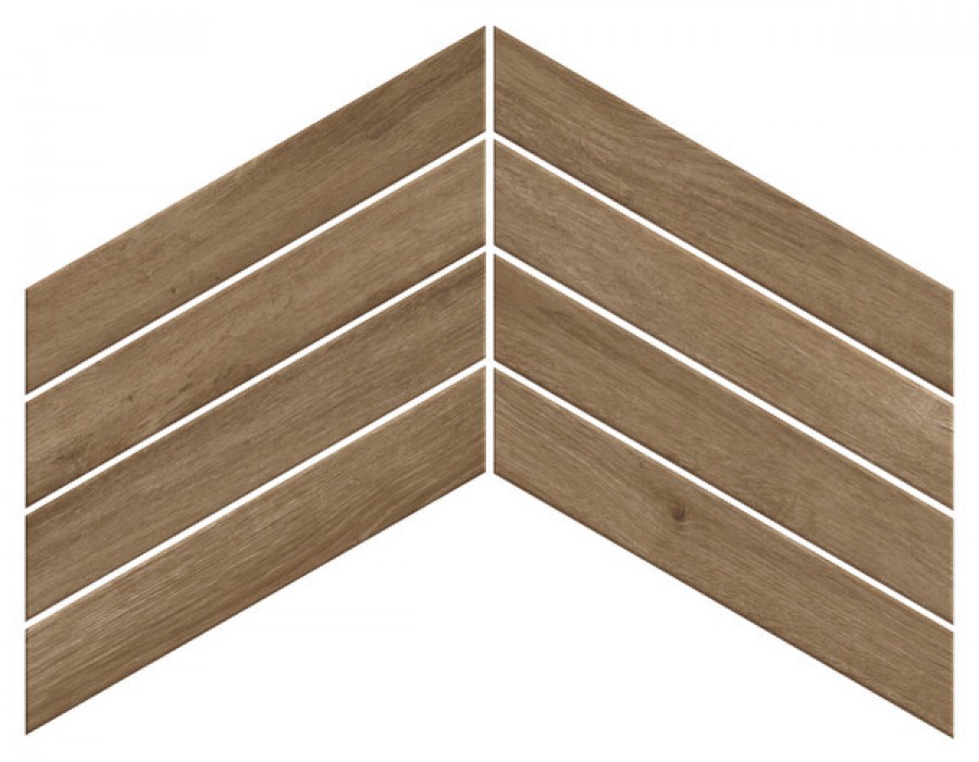 Плитка Fusion Oak Rustic Chevron Фьюжн Оак Рустик Шеврон 600010002450 коричневый дерево 45x8 9мм Атлас Конкорд