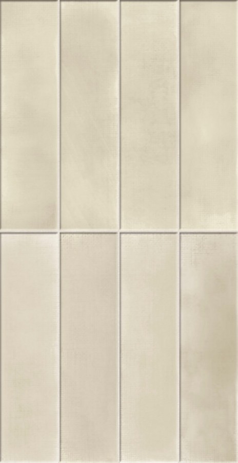 Плитка Rinascente Fusion Platino Brick Aurea Ринашенте Фьюжн Платино Брик Ауреа 600010002451 бежевый однотонная 30x8 9мм Атлас Конкорд