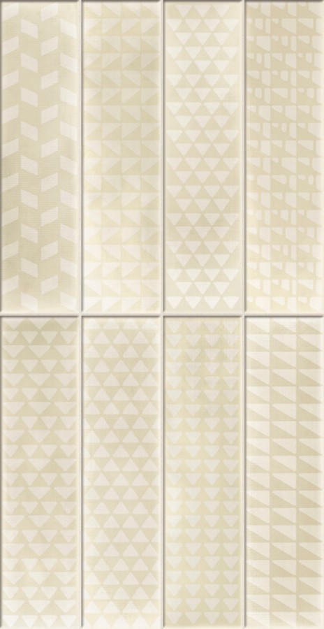 Плитка Rinascente Fusion Forgia Brick Aurea Ринашенте Фьюжн Форжа Брик Ауреа 600010002455 бежевый с рисунком 30x8 9мм Атлас Конкорд