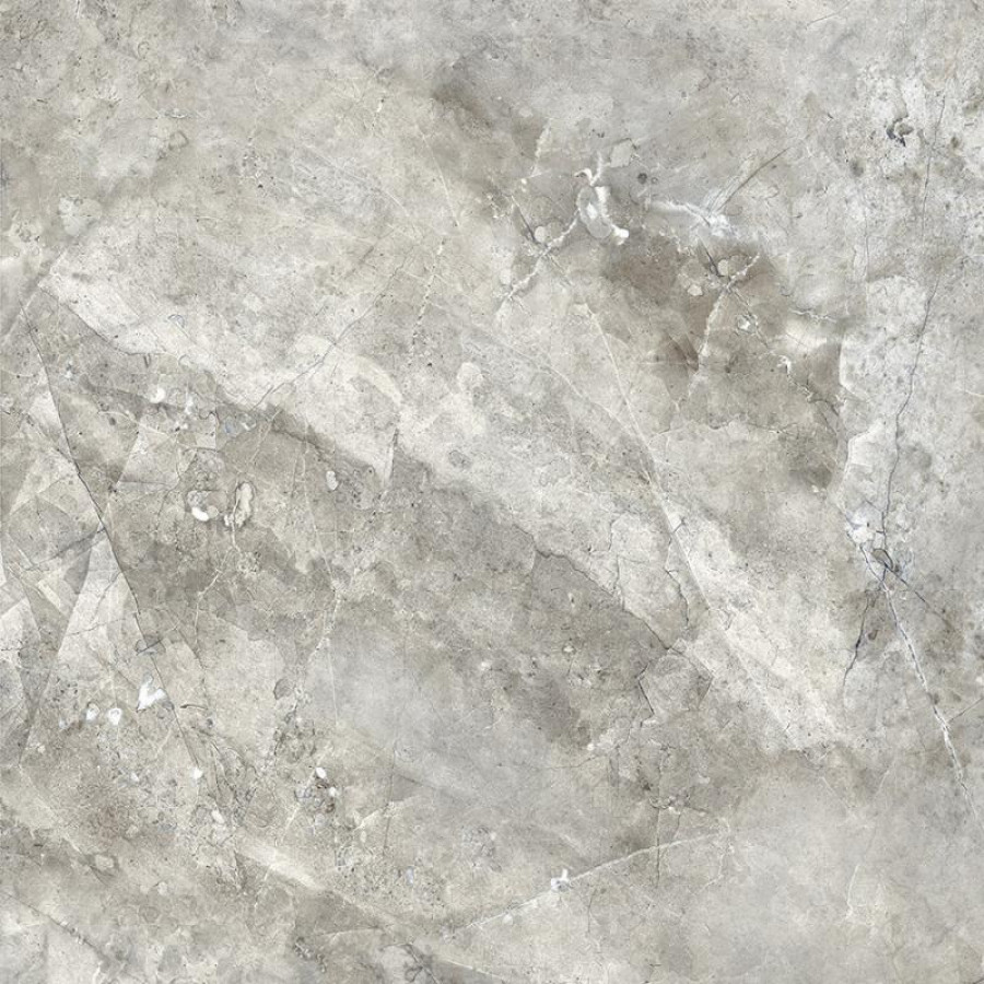 Керамогранит 60x60 Mezza Grey PR123 мрамор полированная 9мм Primavera