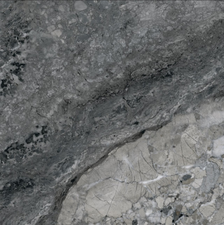 Керамогранит 60x60 Mizar Dark Grey NR103 мрамор серый матовая 8мм Primavera