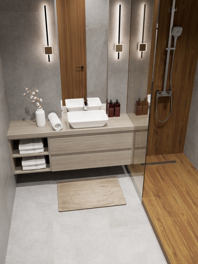Керамогранит 120x60 Nemo NR210 бетон серый матовая 9.5мм Primavera
