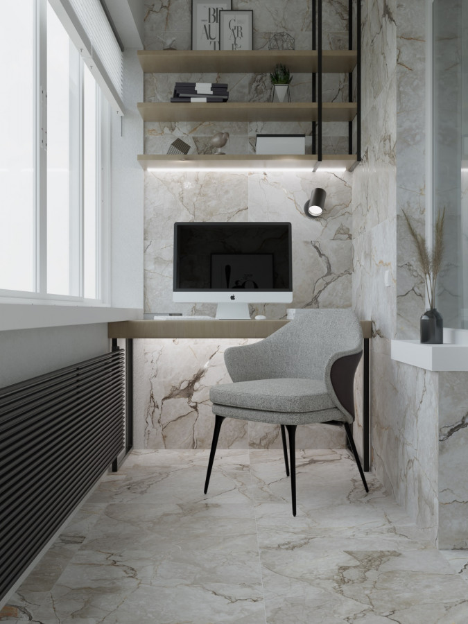 Керамогранит 60x60 Tanami Pearl CR121 мрамор бежевый карвинг 9мм Primavera