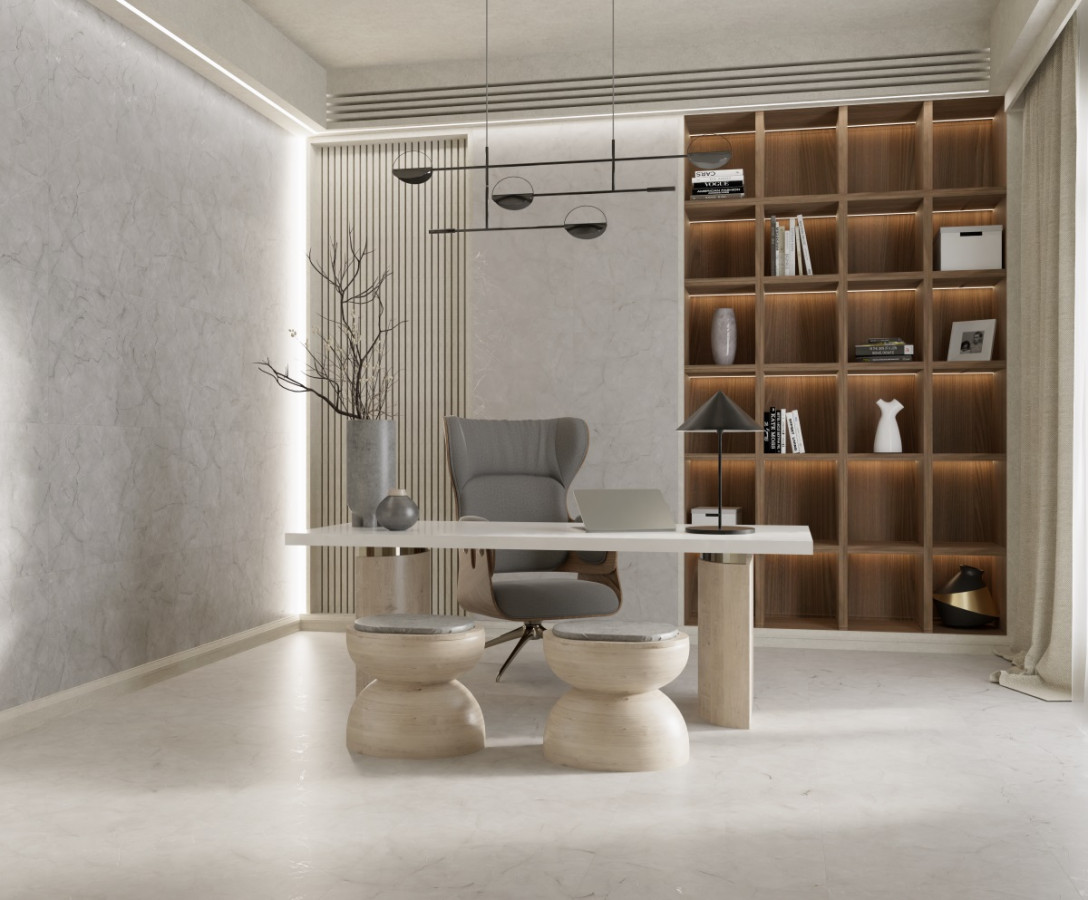 Керамогранит 60x60 Vanity Grey CR122 камень серый карвинг 9мм Primavera