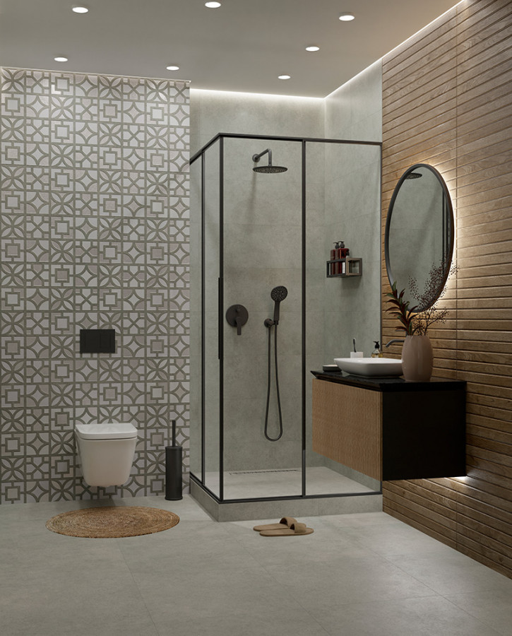 Керамогранит 60x60 Талисман NR140 бетон серый матовая 8мм Primavera