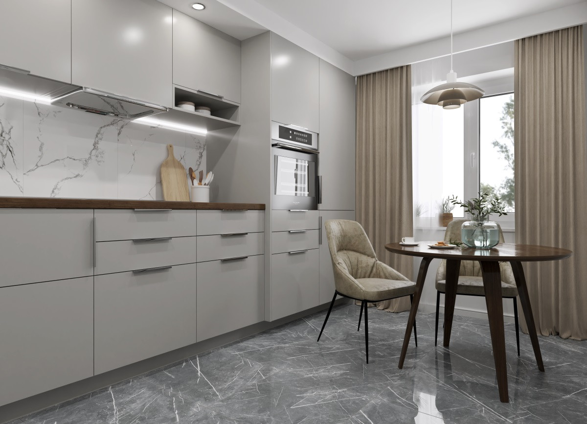 Керамогранит 60x60 Calacatta Venatino R_PR1001 мрамор белый полированная 9мм Royce