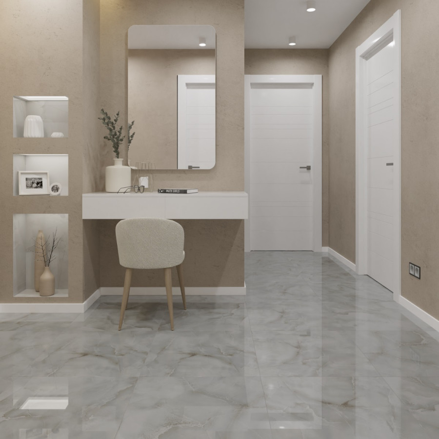 Керамогранит 60x60 Onyx Kaplan R_NR1004 оникс бежевый матовая 9мм Royce
