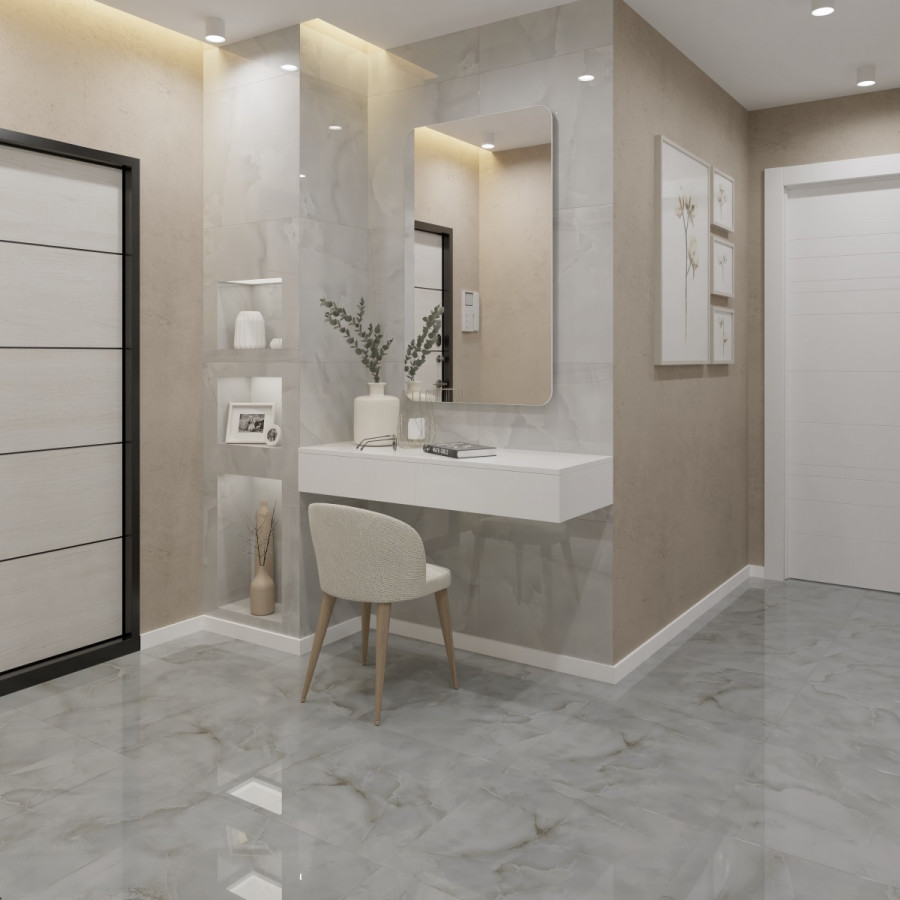 Керамогранит 60x60 Onyx Kaplan R_PR1009 оникс бежевый полированная 9мм Royce