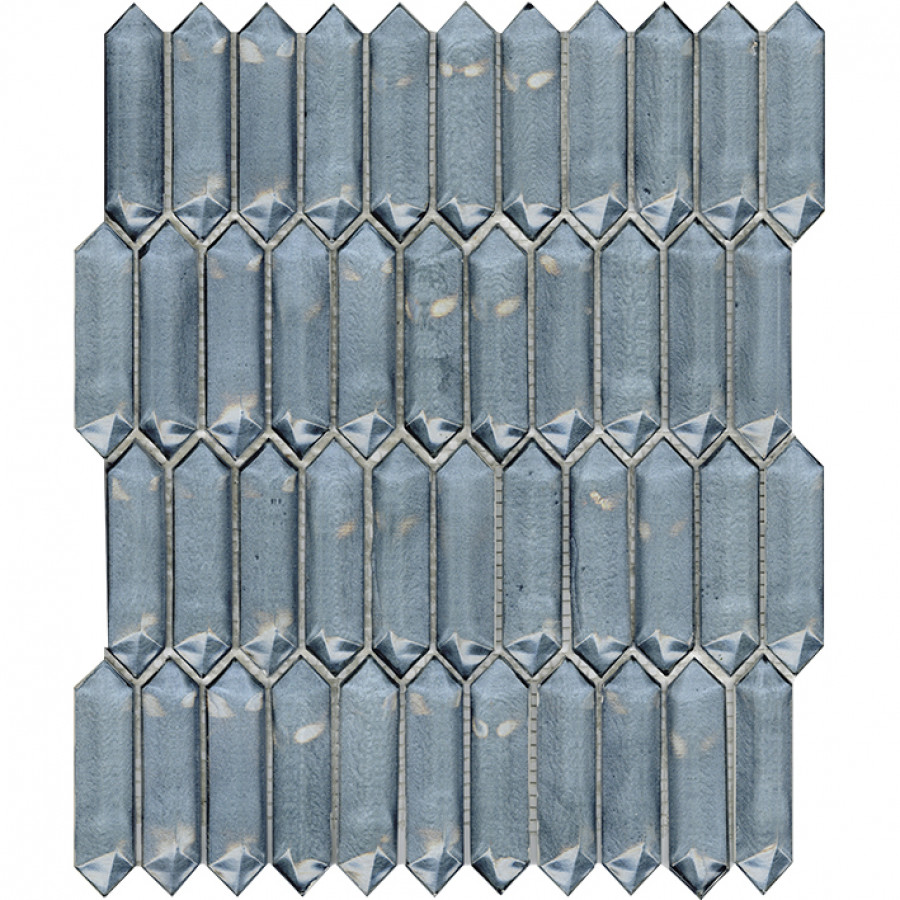 Мозаика 35x30 Crystal Blue глянцевый под стекло синий 8мм 100272795 L'antic Colonial