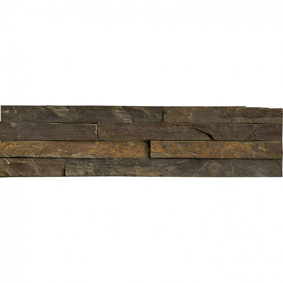 Плитка настенная 40x10 Globe Brick Nepal _полуматовый под камень коричневый 25мм 100001583 L'antic Colonial