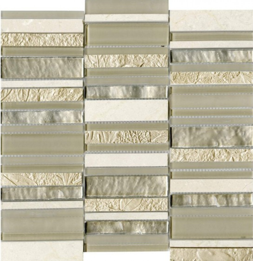 Мозаика 30x30 Elements Pattern Earth глянцевый под мрамор бежевый 9мм L241709461 L'antic Colonial