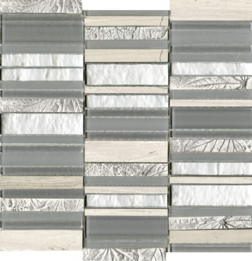 Мозаика 30x30 Elements Pattern Wind глянцевый под мрамор белый 9мм L241709531 L'antic Colonial