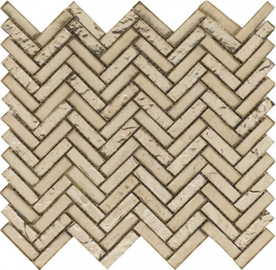 Мозаика 28x26 Harmony Arrow Gold глянцевый под стекло светлая 8мм L241710721 L'antic Colonial
