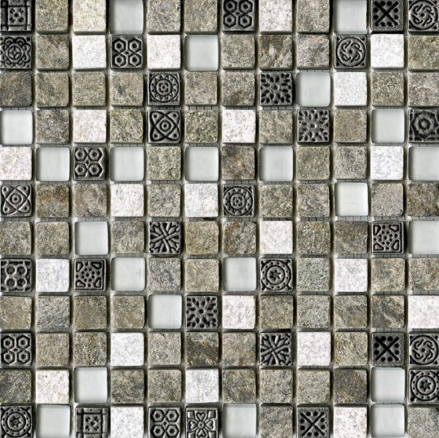 Мозаика 30x30 Tecno Quarz Emerald матовый под камень коричневый 8мм L242521731 L'antic Colonial