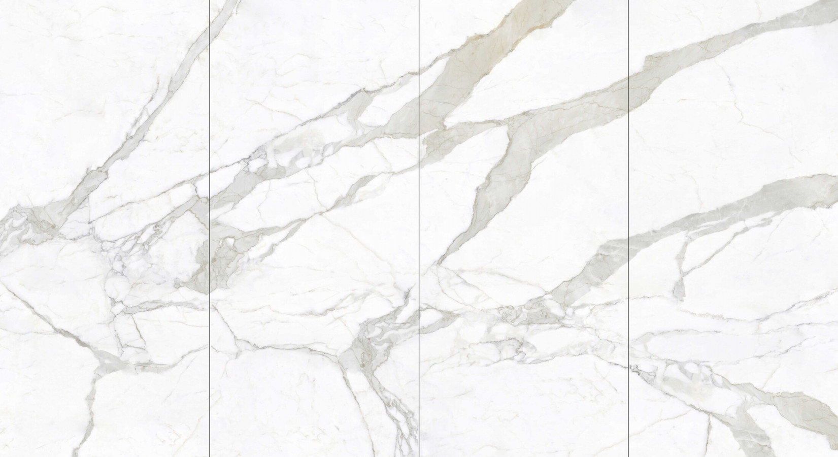 Керамогранит 280x120 Calacatta Bianco Polished полированный под мрамор белый 6мм MN011AP281206 Venis