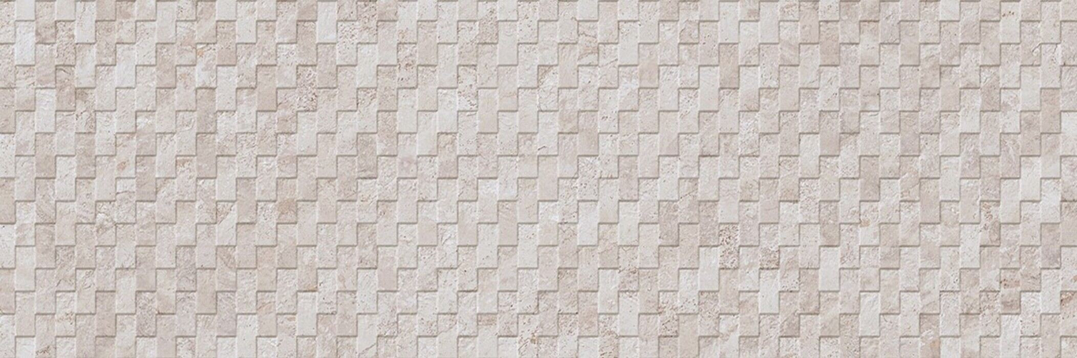Плитка настенная 100x33 Image Cream Deco 4 P/C матовый под камень бежевый 12мм 100294403 Venis