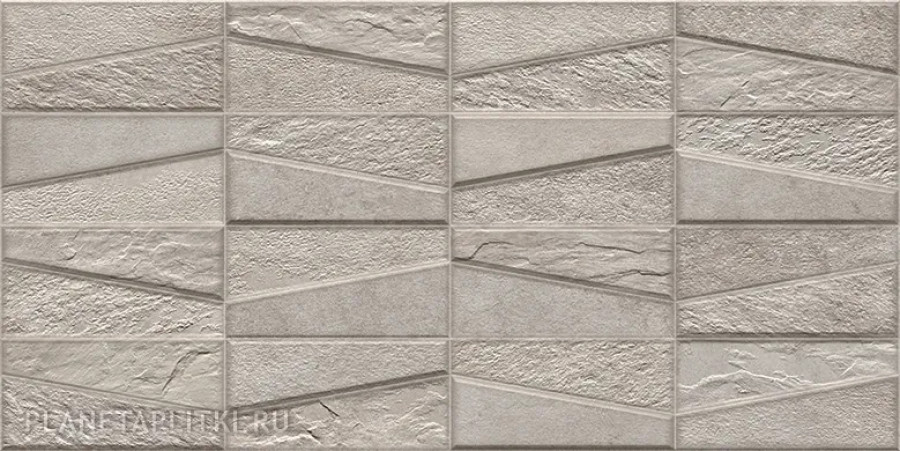 Декор 64x32 9мм Materika Tektonia Grey матовая Ibero