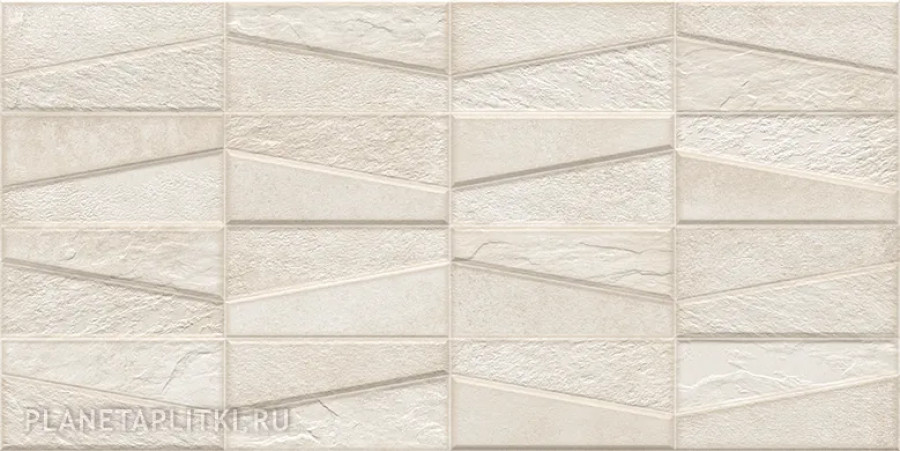 Декор 64x32 9мм Materika Tektonia White матовая Ibero
