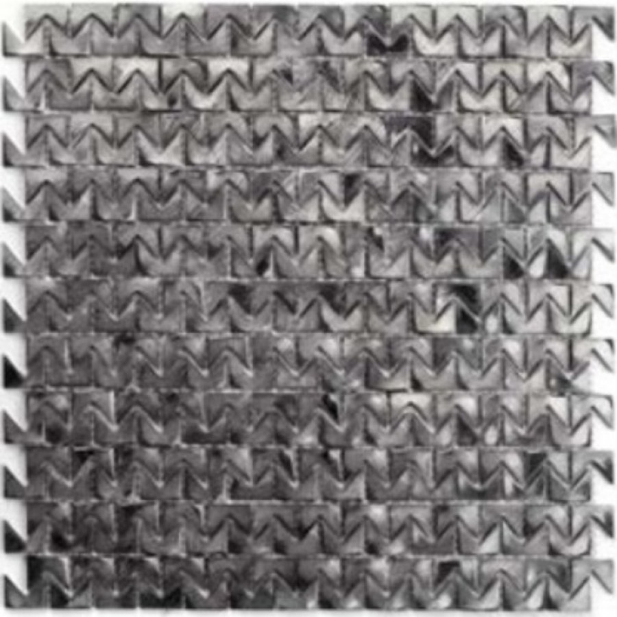 Плитка настенная 30x29 Stamping Aluminum Titanium матовый под металл титан 6мм S090 Zodiac