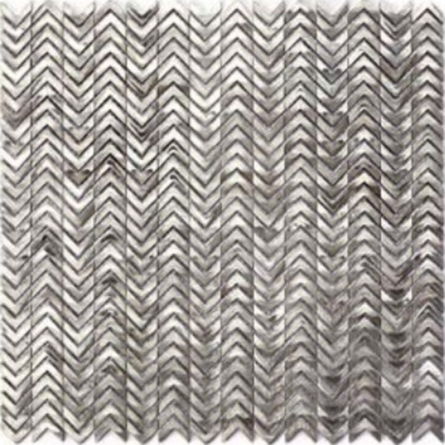 Плитка настенная 30x30 Stamping Aluminum Silver матовый под металл серебро 6мм S055 Zodiac