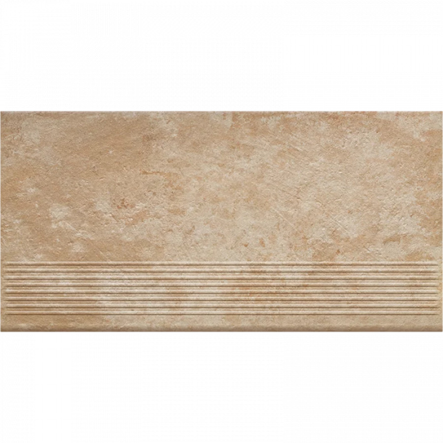 Клинкерная ступень с насечками Paradyz Ilario Beige 600x300x8,5