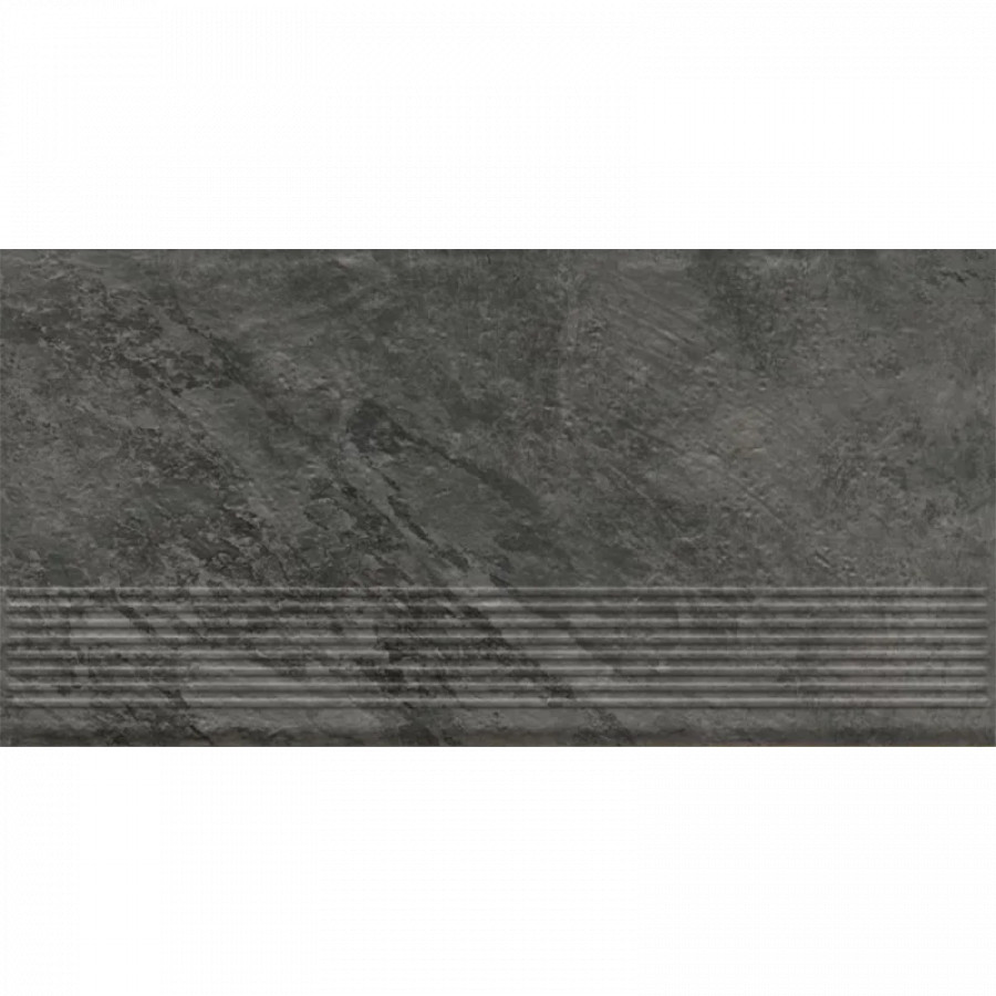 Клинкерная ступень с насечками Paradyz Ardis Dark 600x300x8,5