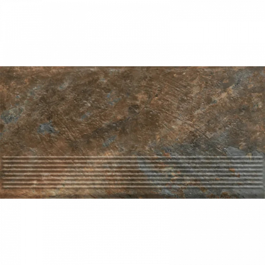 Клинкерная ступень с насечками Paradyz Ardis Rust 600x300x8,5