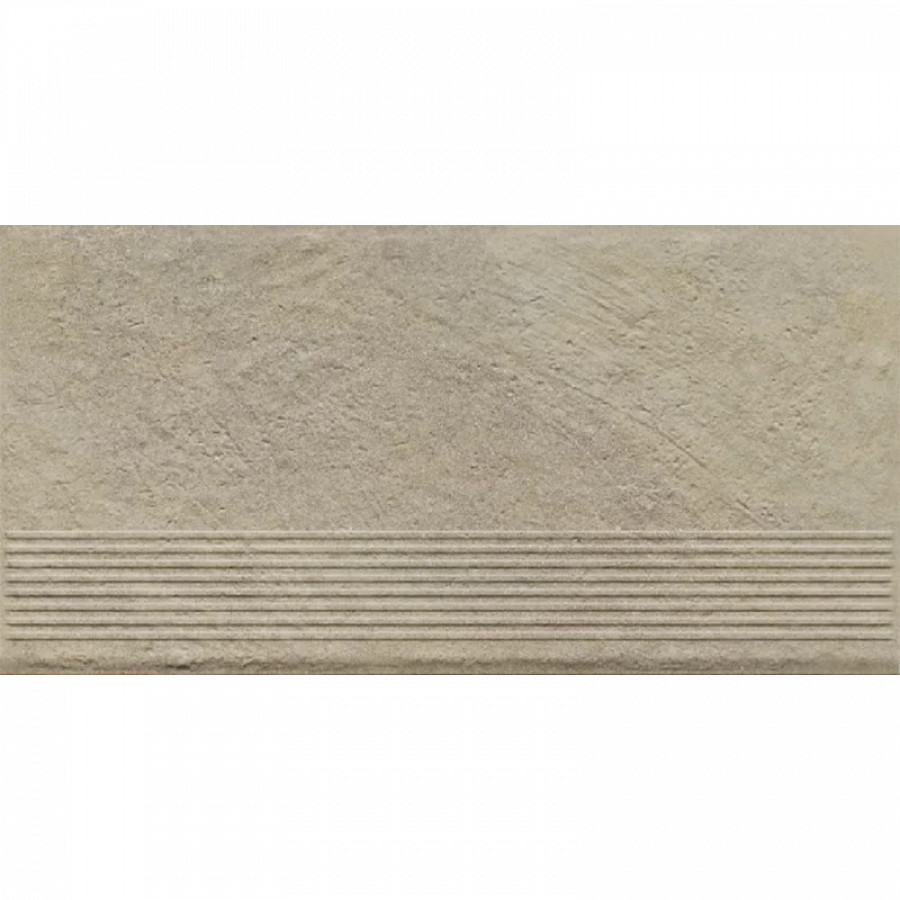 Клинкерная ступень с насечками Paradyz Eremite Crema 600x300x8,5