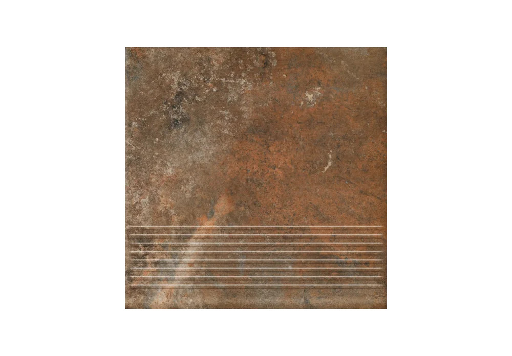 Клинкерная ступень с насечками Paradyz Arteon Brown 300x300x8,5