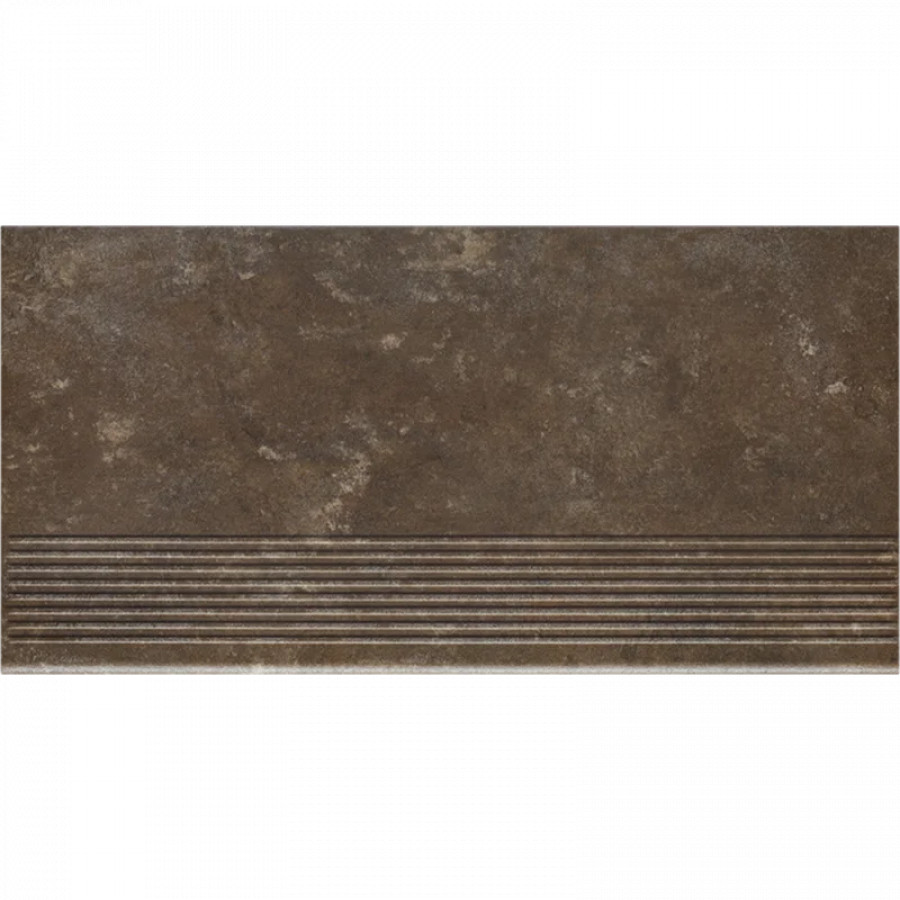 Клинкерная ступень с насечками Paradyz Ilario Brown 600x300x8,5