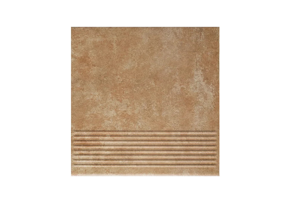 Клинкерная ступень с насечками Paradyz Ilario Ochra 300x300x8,5