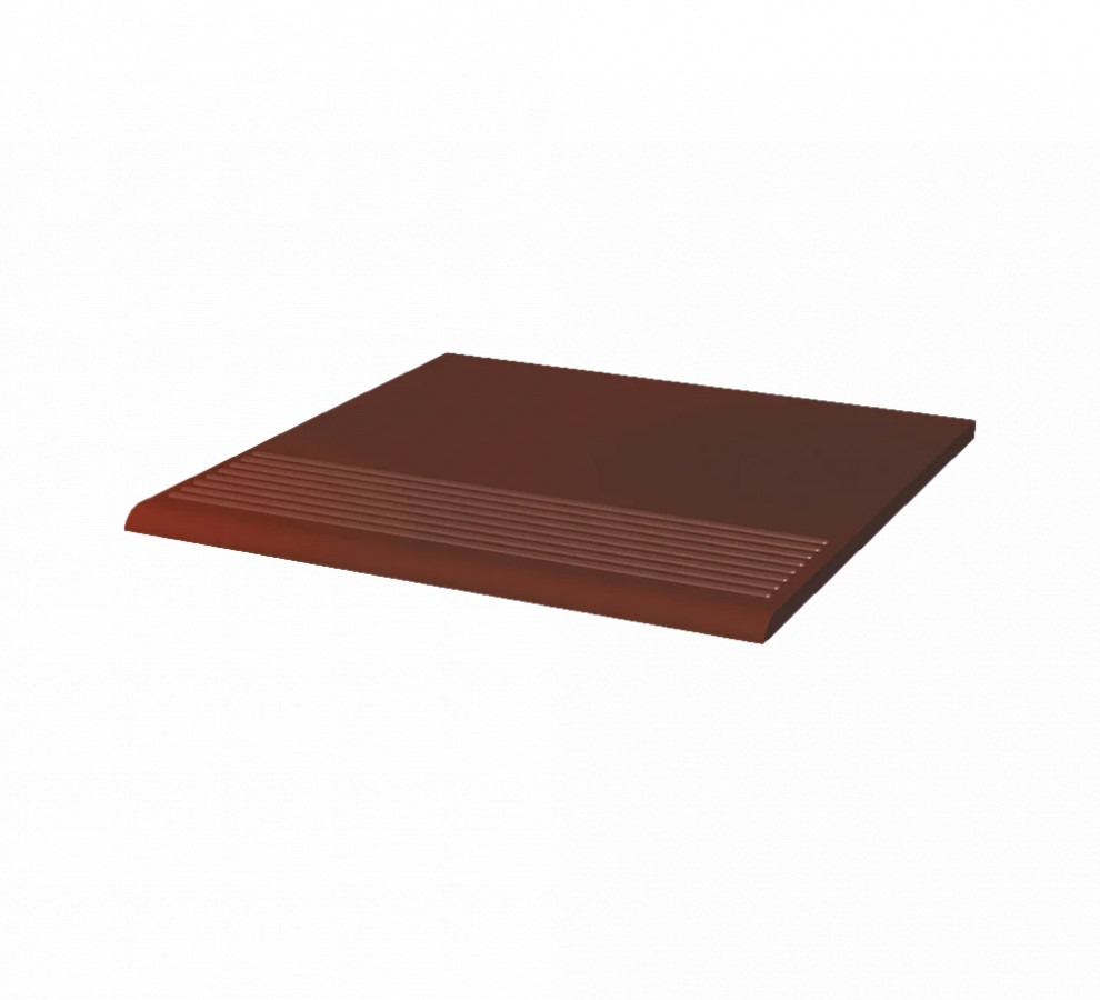 Клинкерная ступень с насечками Paradyz Cloud Brown 300x300x8,5