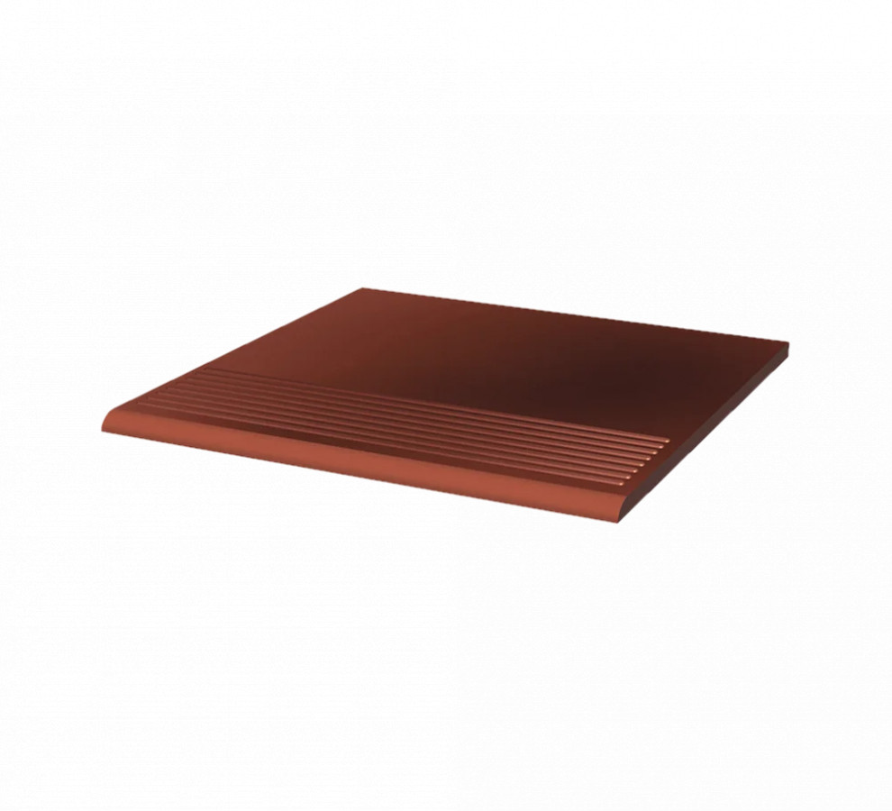 Клинкерная ступень с насечками Paradyz Cloud Rosa 300x300x8,5
