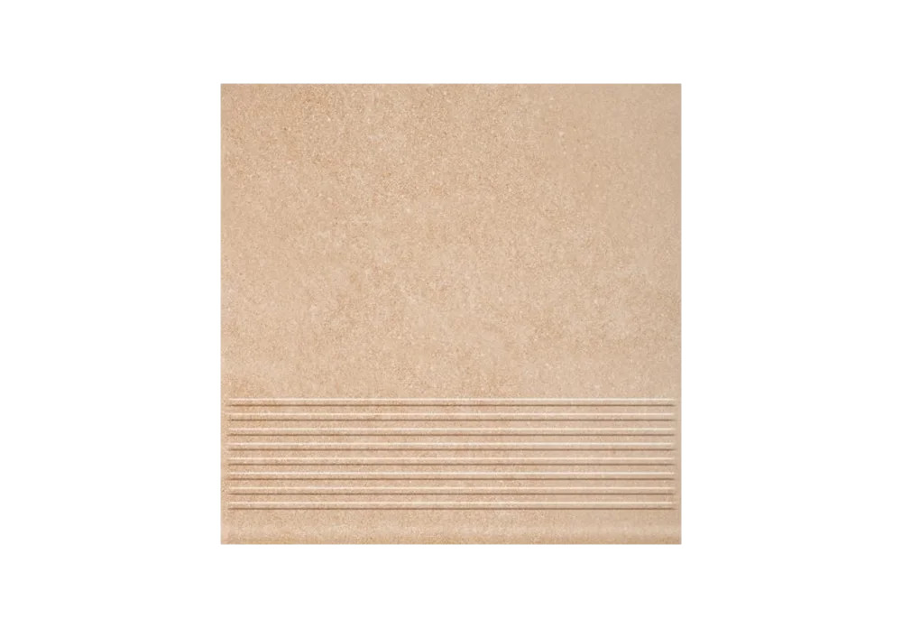 Клинкерная ступень с насечками Paradyz Mattone Sabbia Beige 300x300x8,5