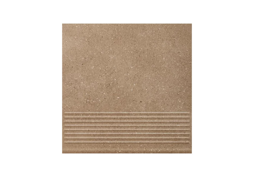 Клинкерная ступень с насечками Paradyz Mattone Sabbia Brown 300x300x8,5
